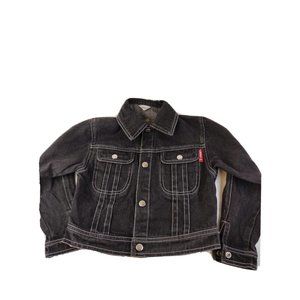 Mini J On Go Embroider Black Denim Jacket 3Y Kids